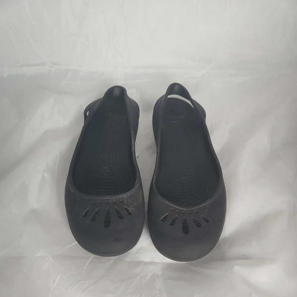 Crocs Womens 9WKadee Slingback Heel Strap Slip On Shoes  Closed Toe Comfort Cute